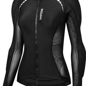 Black Motorcycle Jersey Jacket w/ pads Size XS NWT